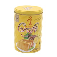 Custom printed metal tin cookie box cheap round tin box popular tin can for cookie