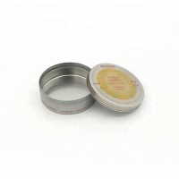 Wholesale food grade custom metallic lip balm tin box round